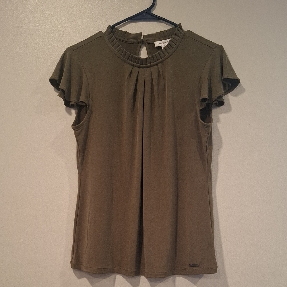 Olive Green Women's Top